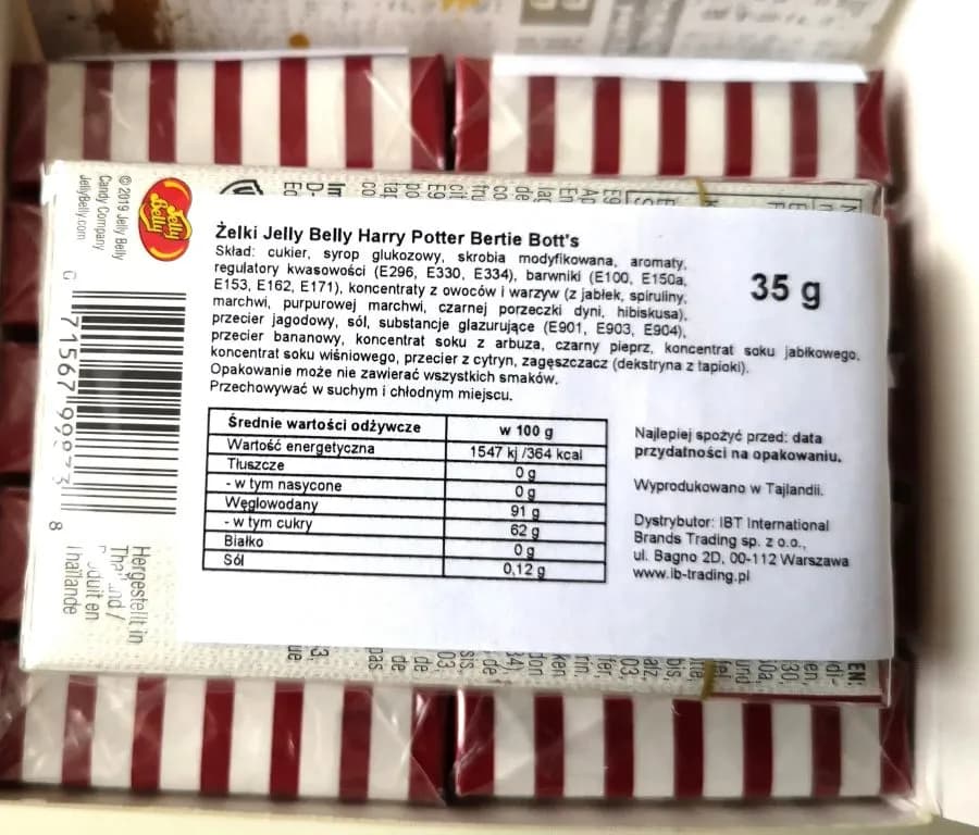 „Smaki wszystkich fasolek Bertie Botta Harry Potter”